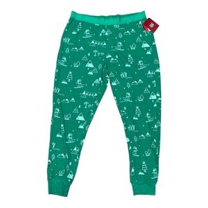 WONDER SHOP Christmas Thermal Pajama Pants Size Large NWT